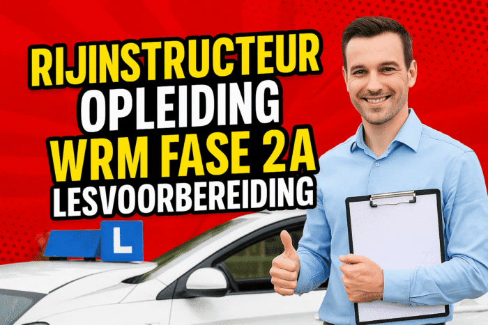 RIJINSTRUCTEUR OPLEIDING WRM FASE 2A LESVOORBEREIDING